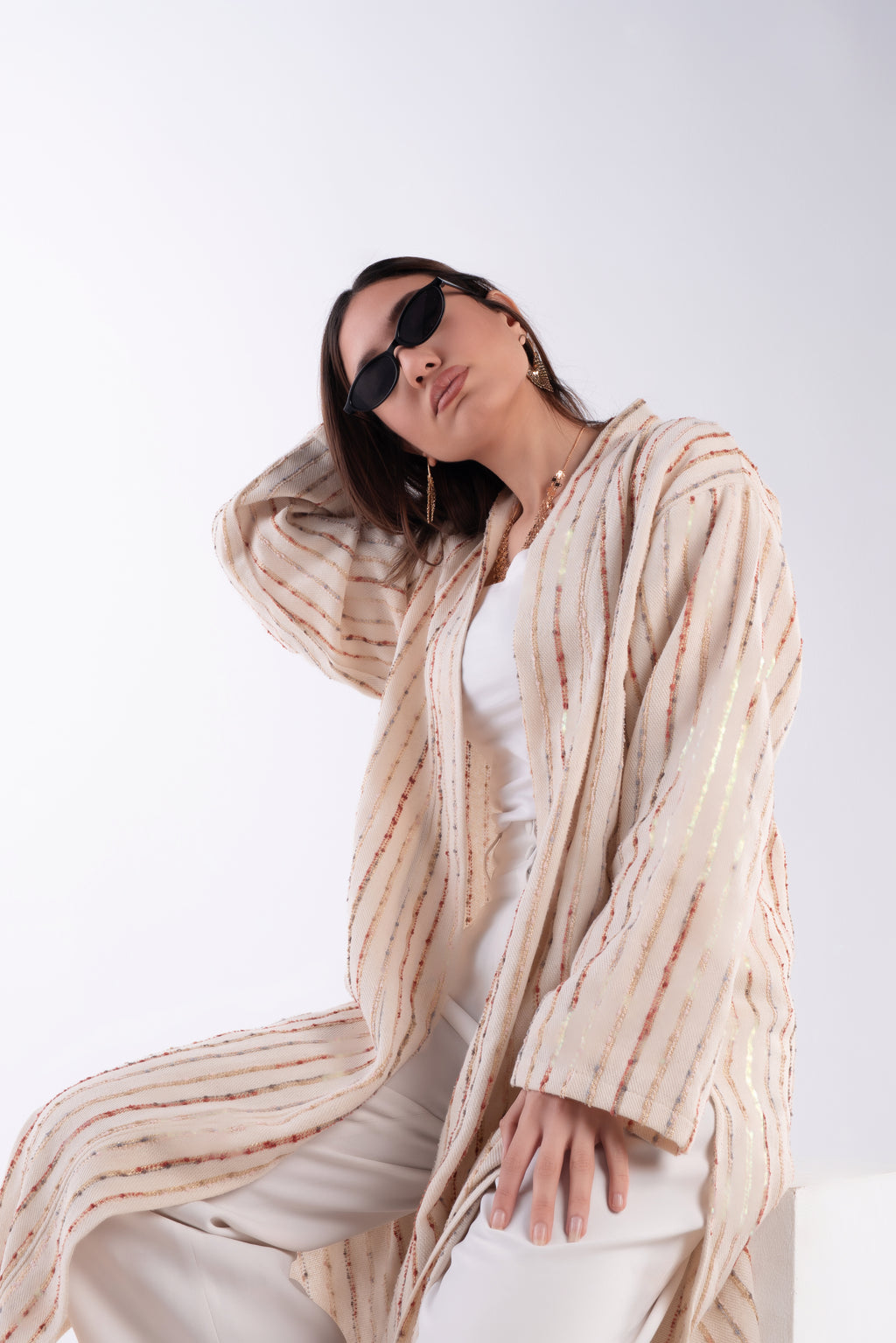 NAJMA STRIPED CARDIGAN –Ramadan Glow ✨