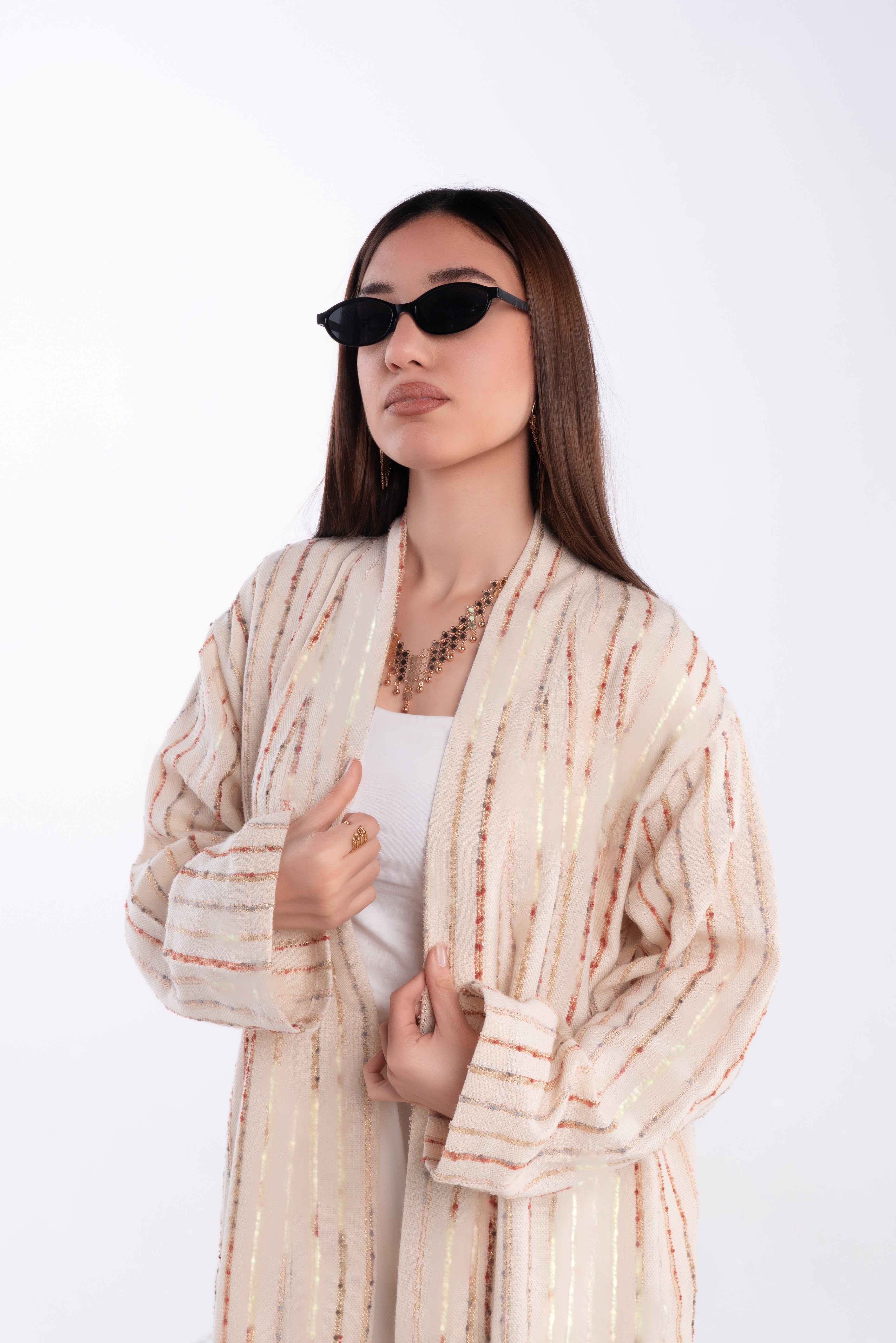 NAJMA STRIPED CARDIGAN –Ramadan Glow ✨