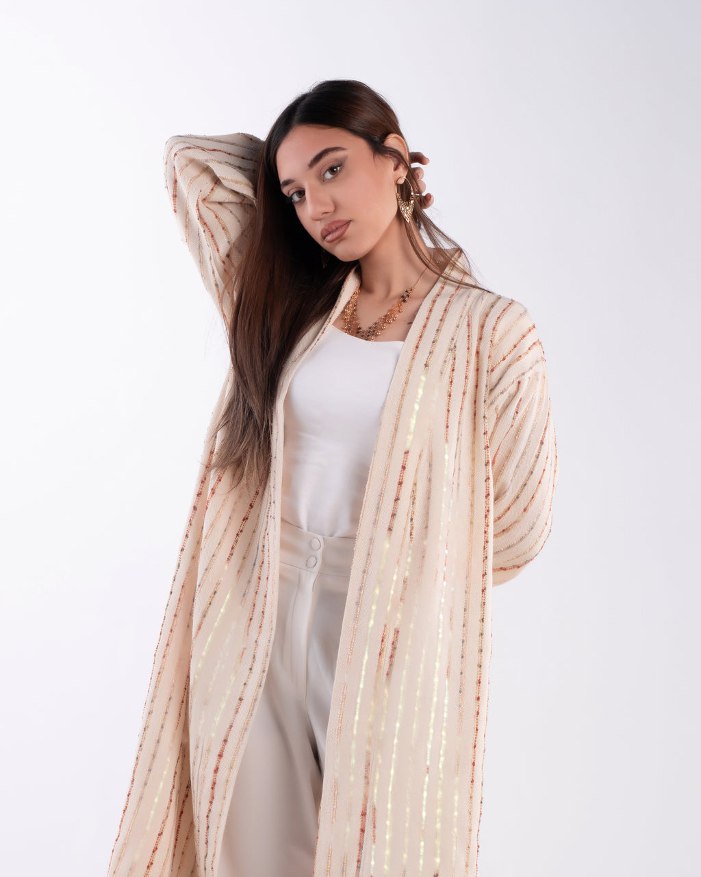NAJMA STRIPED CARDIGAN –Ramadan Glow ✨