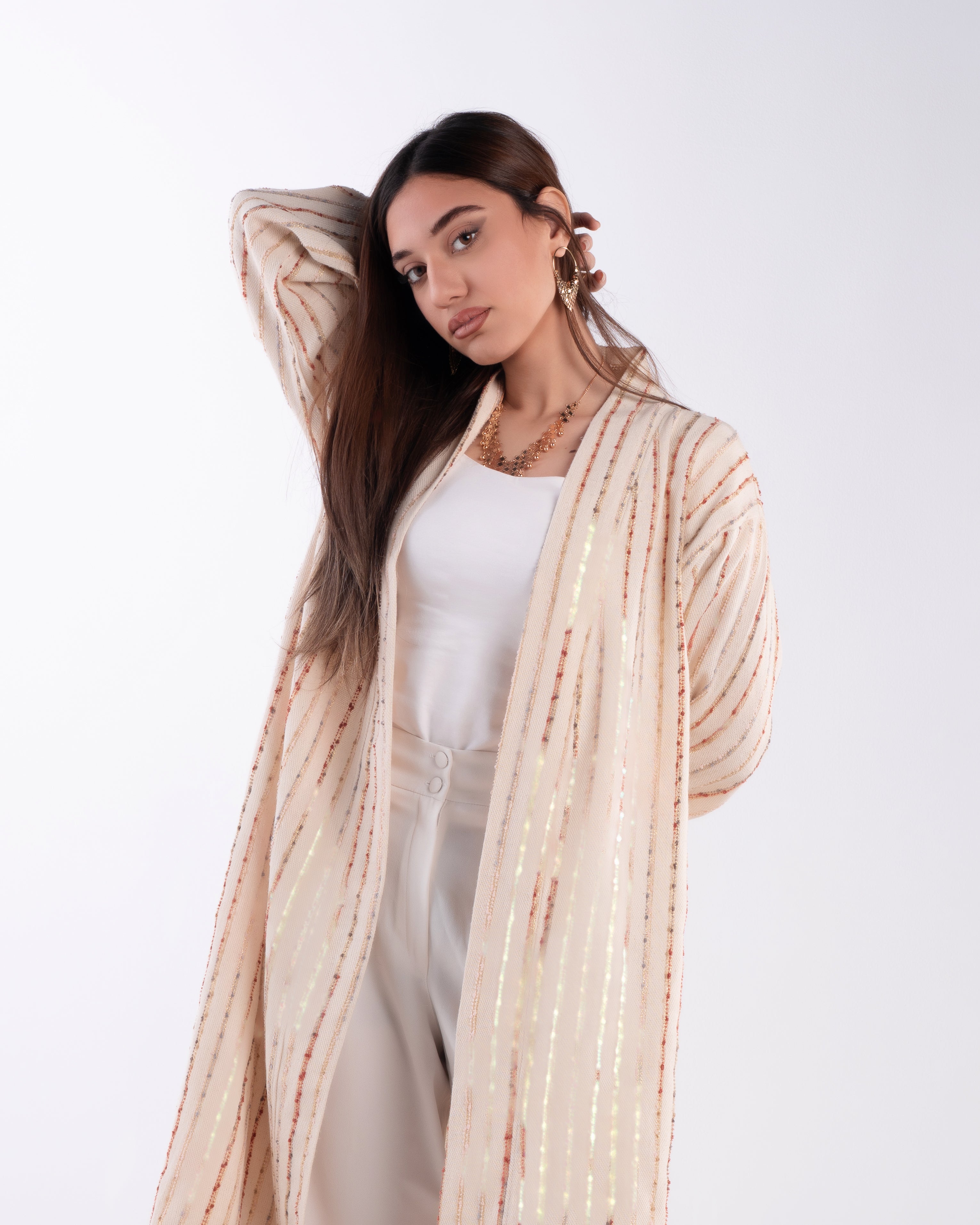 NAJMA STRIPED CARDIGAN –Ramadan Glow ✨