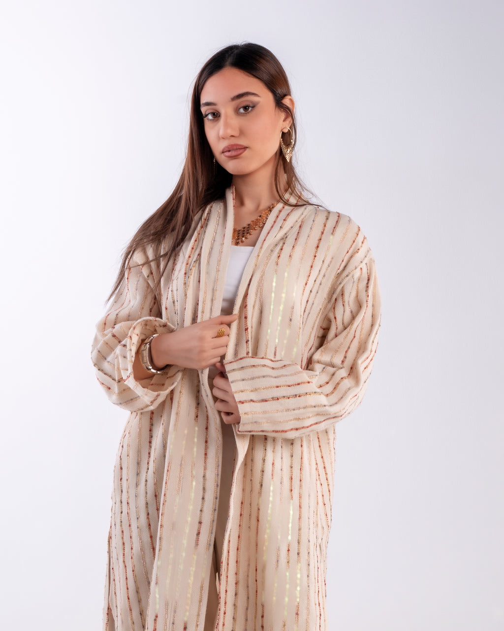 NAJMA STRIPED CARDIGAN –Ramadan Glow ✨