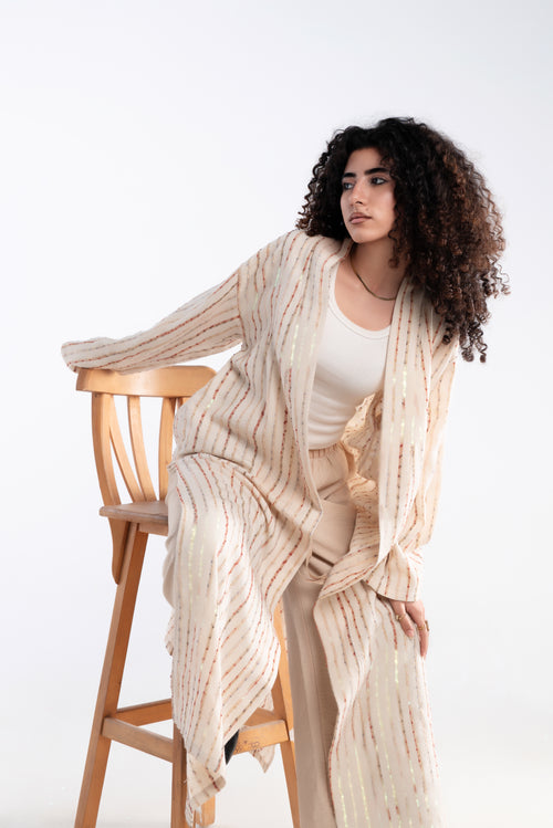 NAJMA STRIPED CARDIGAN –Ramadan Glow ✨